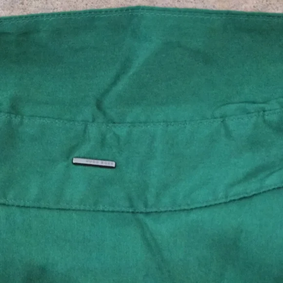 Hugo Boss Emerald Green Long Sleeve Silk Blouse - Picture 5 of 6